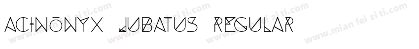 Acinonyx Jubatus Regular字体转换